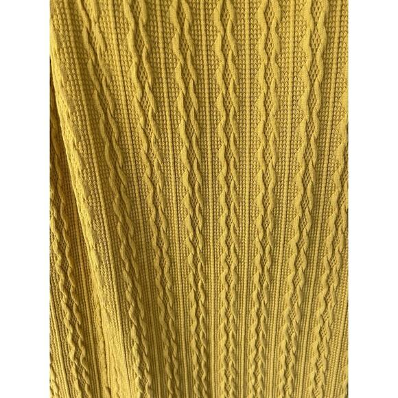 Ashley Stewart Cable Knit Skirt Nugget Gold Size 34-36 Relaxed Fit Stretch - Picture 5 of 10